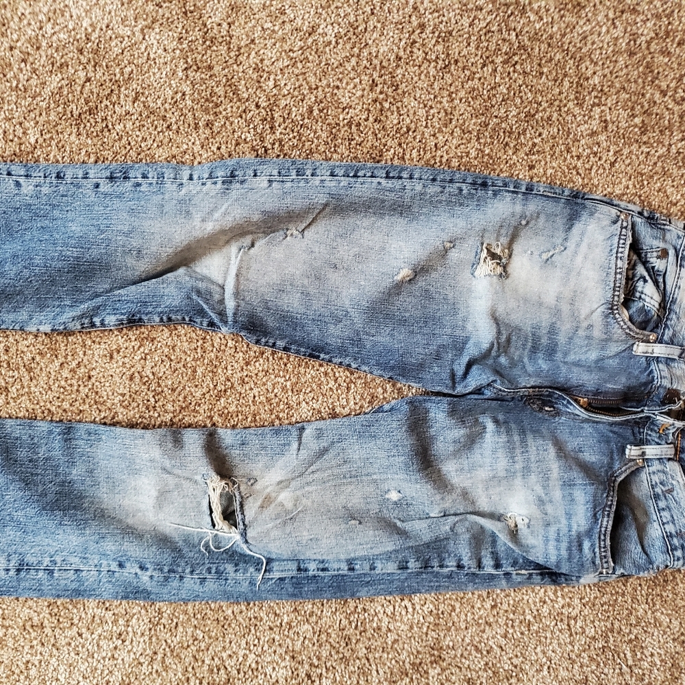 Ralph Lauren distressed boyfriend jeans